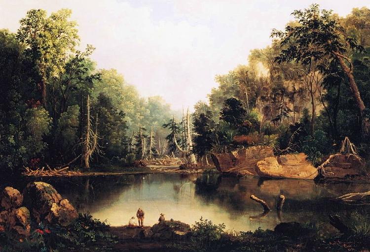 Robert S.Duncanson Little Miami River France oil painting art